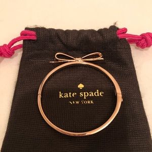 Kate Spade Rose Gold Bow Bracelet